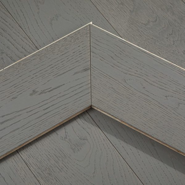 Chevron hardwood flooring