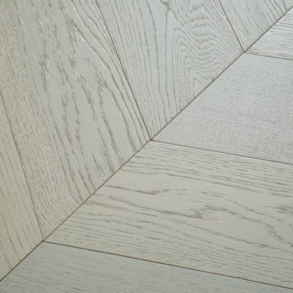Acacia wood chevron flooring