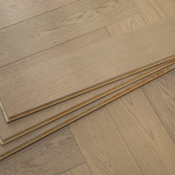 Mixed-Width Herringbone Flooring