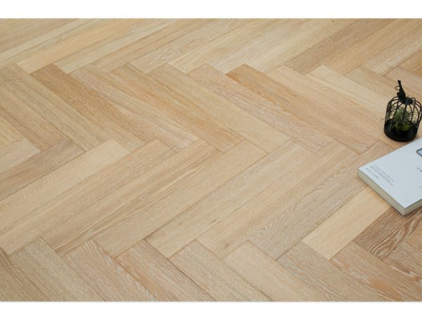 Großhandel Draht gebürstet weiße Eiche konstruierte Bodenbeläge