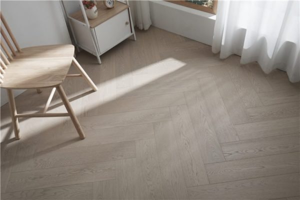 wide plank herringbone floor