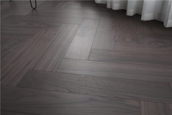 light herringbone floor
