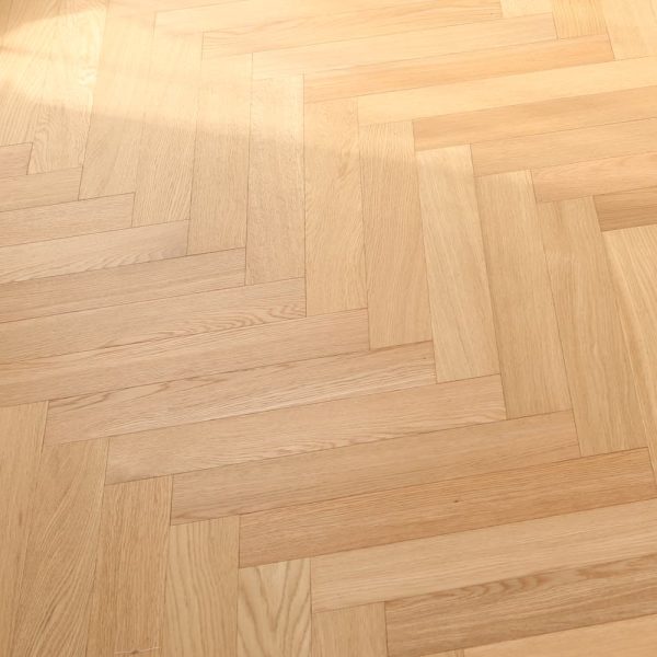 Thin-Set Herringbone Flooring