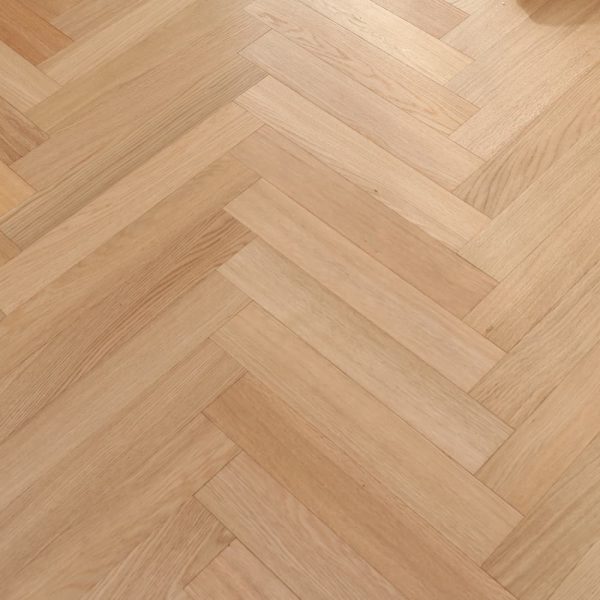 black herringbone wood floor