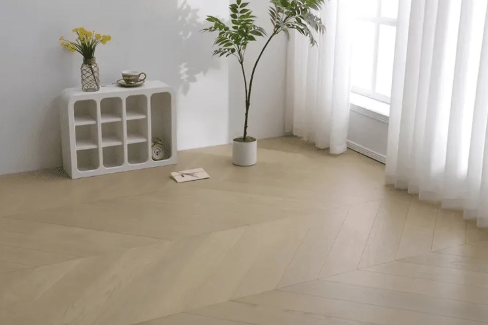 How to Achieve a Parisian Look with Chevron Wood Floor on a Budget